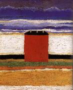 Kasimir Malevich Red House oil